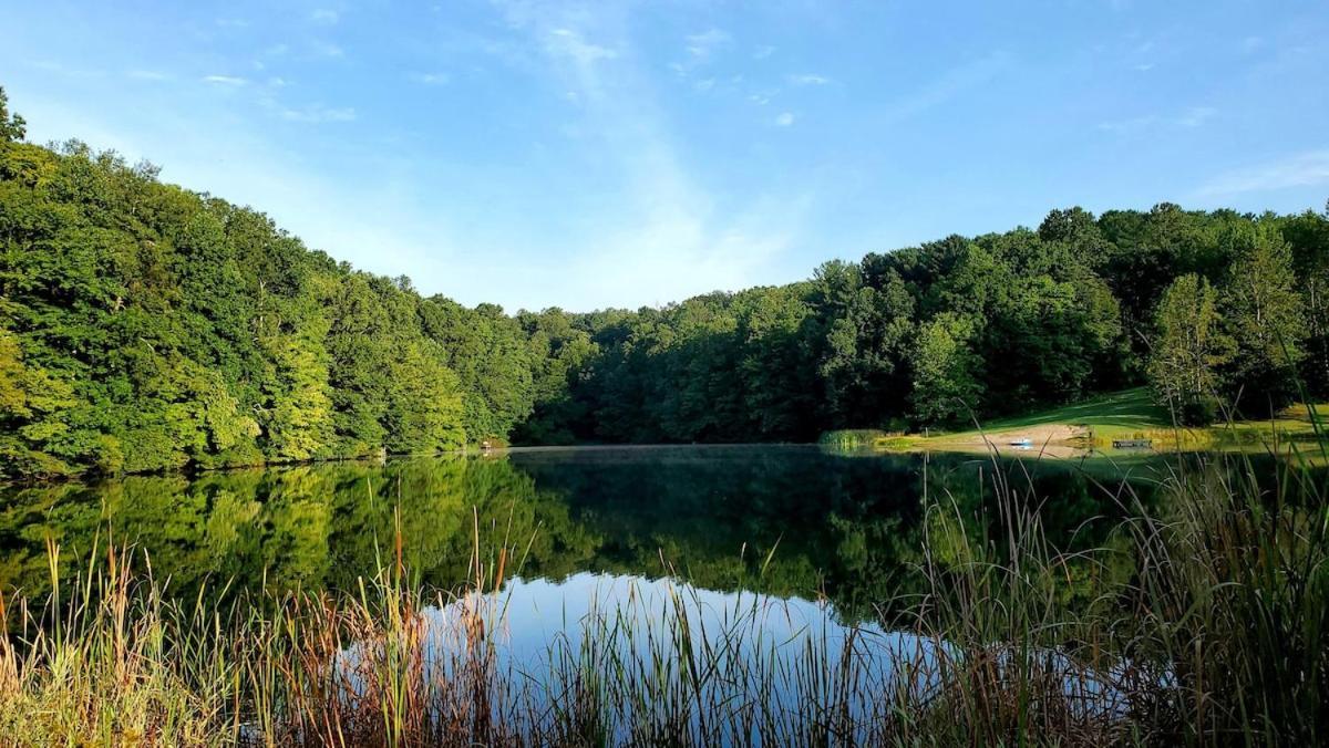 Whispering Waters, Hocking Hills, Hot Tub, Pond Villa Rockbridge Exterior foto